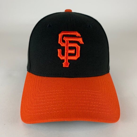 San Francisco Giants MLB Black Orange New Era 9Forty Strapback Hat - Picture 2 of 6
